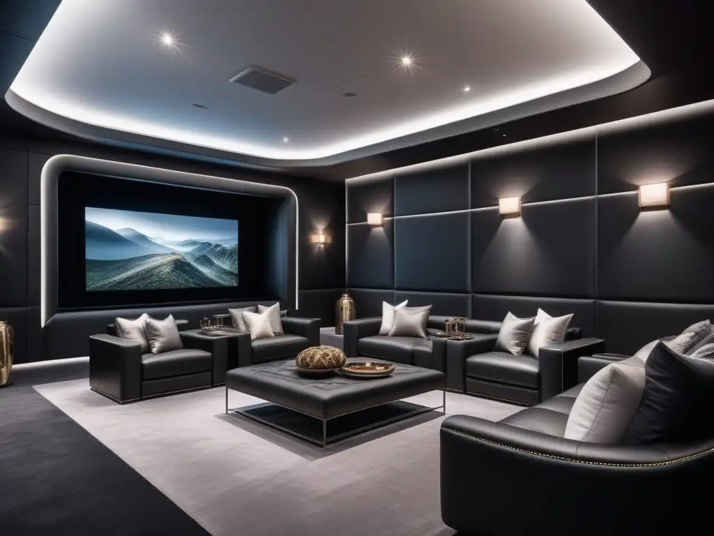 Sala de cine de lujo: sofisticación y comodidad en casa Una sala de cine en casa de lujo con los mejores sistemas para disfrutar de una experiencia cinematográfica inigualable