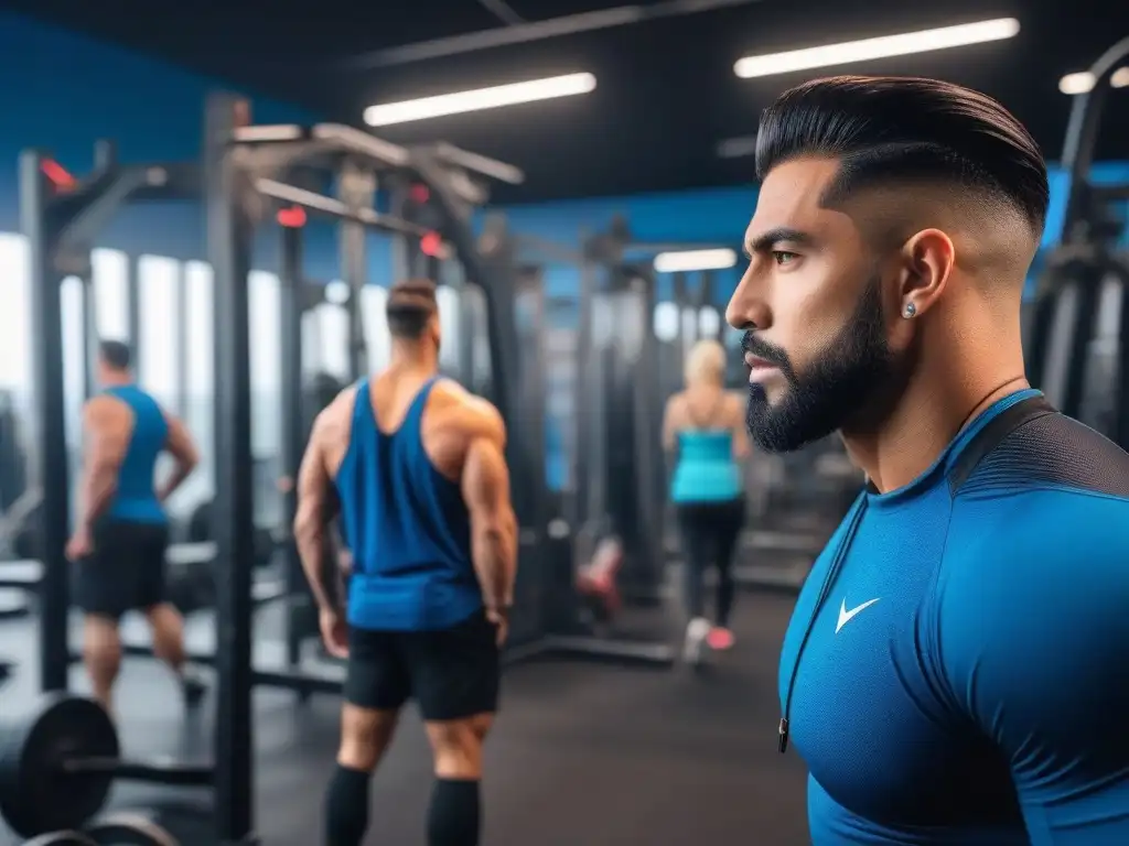 Entrenamiento personalizado para todos: diversidad en acción Una sesión de entrenamiento personalizado en un gimnasio moderno con diversidad de cuerpos y gente motivada