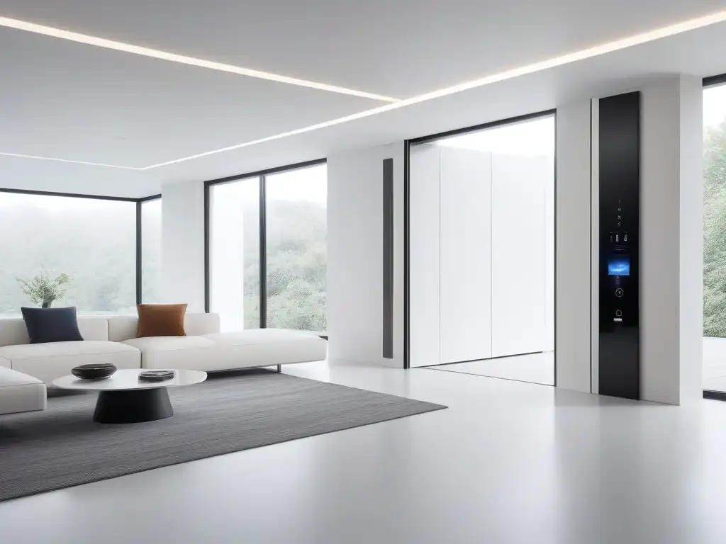 Sofisticada decoración hogar de lujo con gadgets tecnológicos integrados