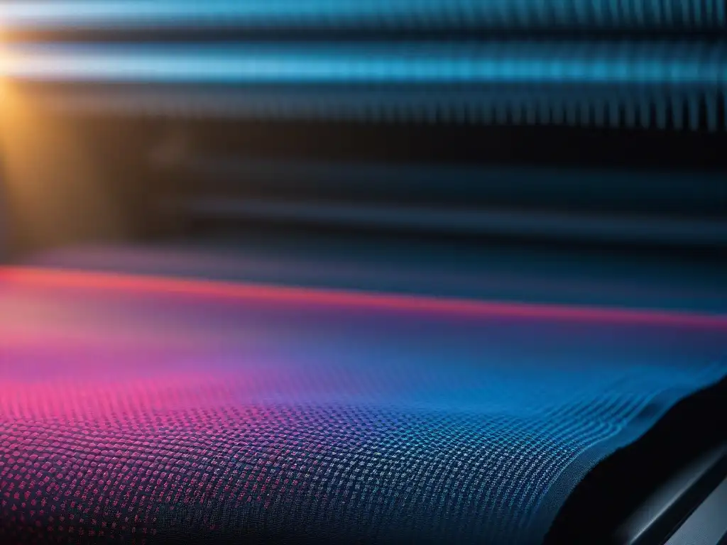 Tejido de alta tecnología: fusión de precisión y tradición en la moda Un tejido de alta tecnología en la moda de tallas, fusionando precisión y artesanía tradicional