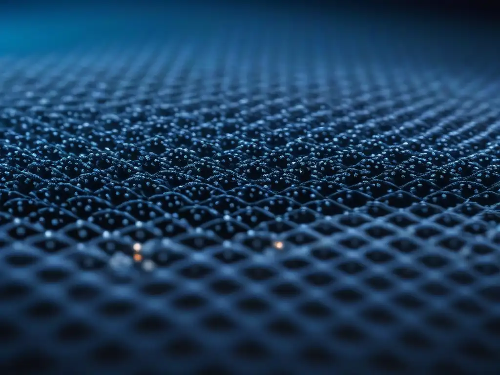 Textil de alta tecnología con microsensores y fibras adaptativas Un tejido futurista con tecnología adaptativa y diseño innovador para la moda inclusiva