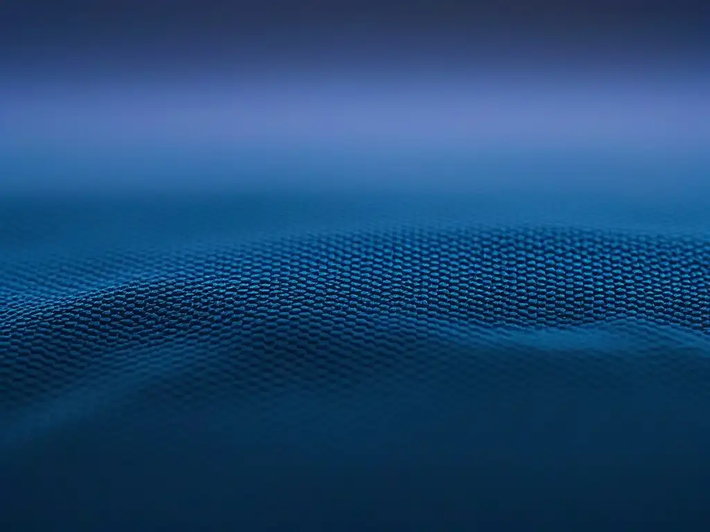 Textura hightech para piel sensible: diseño ultradetallado y reconfortante Tejidos adaptativos para piel sensible: Detalle de textura de tela de alta tecnología en tonos suaves, con patrones intrincados y reflejos de luz