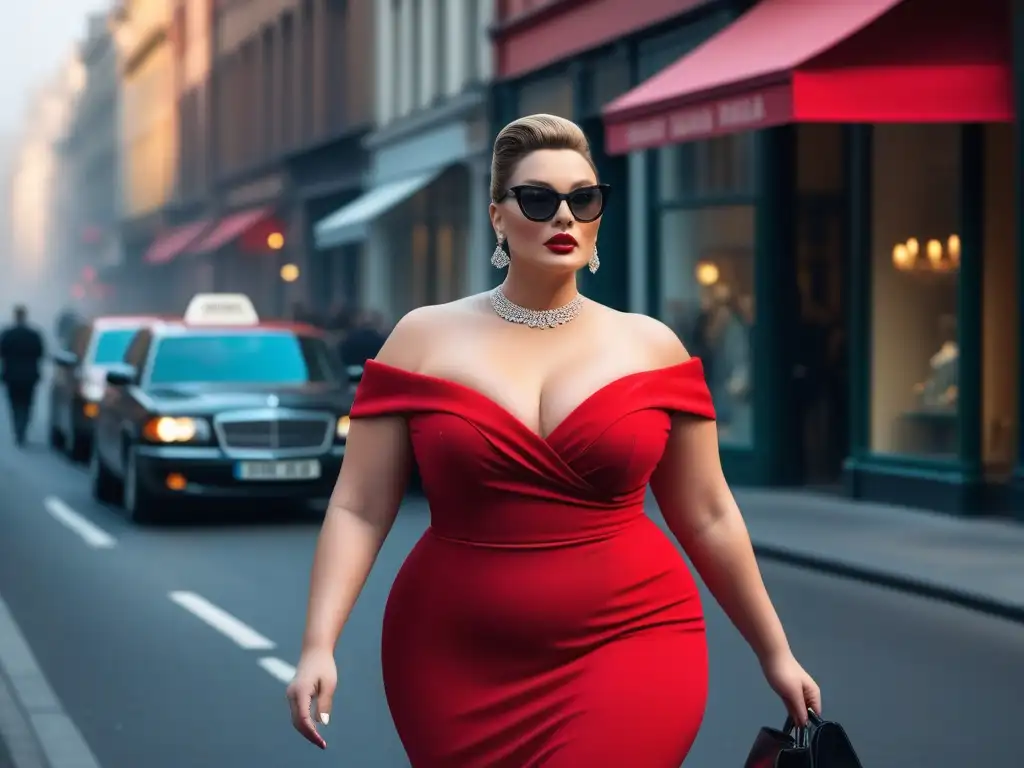 Moda plus size: modelos icónicas en la ciudad Tendencias moda plus size inspiradas en icónicos personajes de cine desfilando por la ciudad