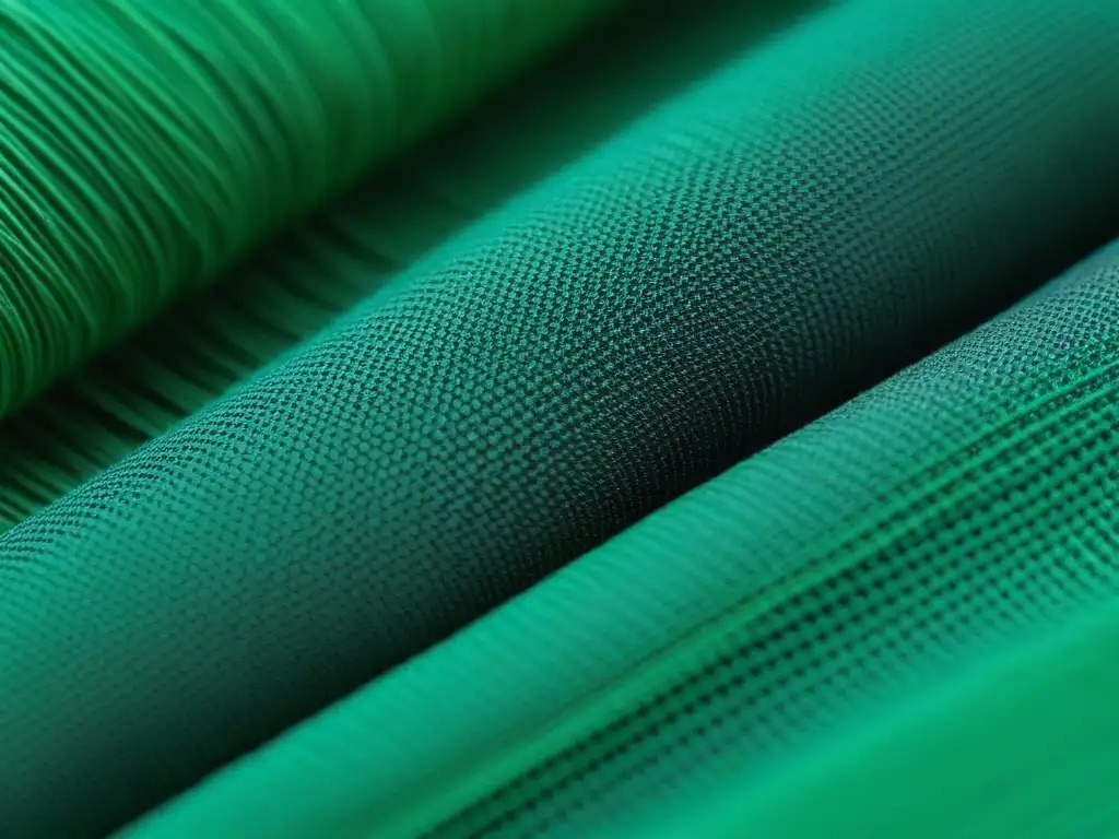 Tejido sostenible de lujo en tonos naturales: detalle y calidad Textura lujosa y detallada de tela sostenible en tonos terrosos con toques verdes, reflejando la moda sostenible certificada