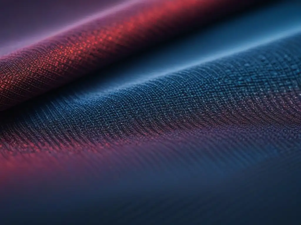 Textura lujosa y sostenible: innovación en moda eco Textura lujosa de tela sostenible con patrones e innovador diseño