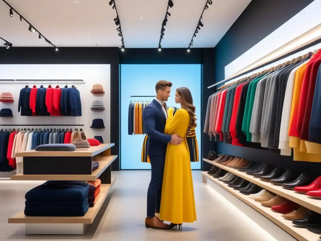 Tienda de moda infantil: últimas tendencias para niños y niñas Tienda de ropa infantil moderna y vibrante, con tendencias moda infantil actualizadas rápido
