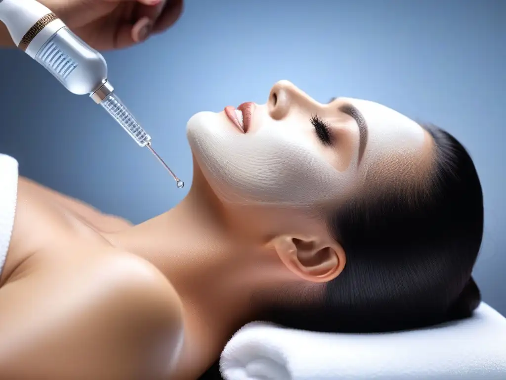 Transformación inclusiva: Microneedling en diversidad de cuerpos Un tratamiento microneedling para diferentes cuerpos: un grupo diverso de personas disfruta de la sesión en un spa moderno y elegante