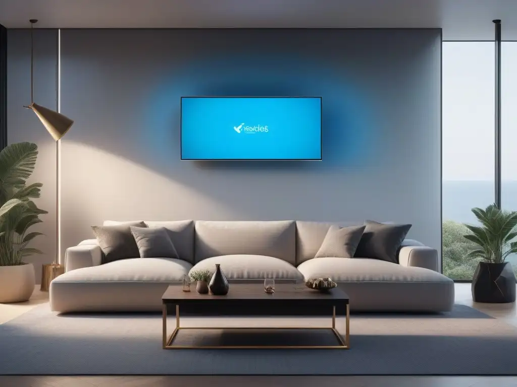 Imagen detallada de hogar inteligente con gadgets de lujo integrados Vanguardia en casa: mejores gadgets tecnología wearable hogar para un estilo de vida lujoso y tecnológico