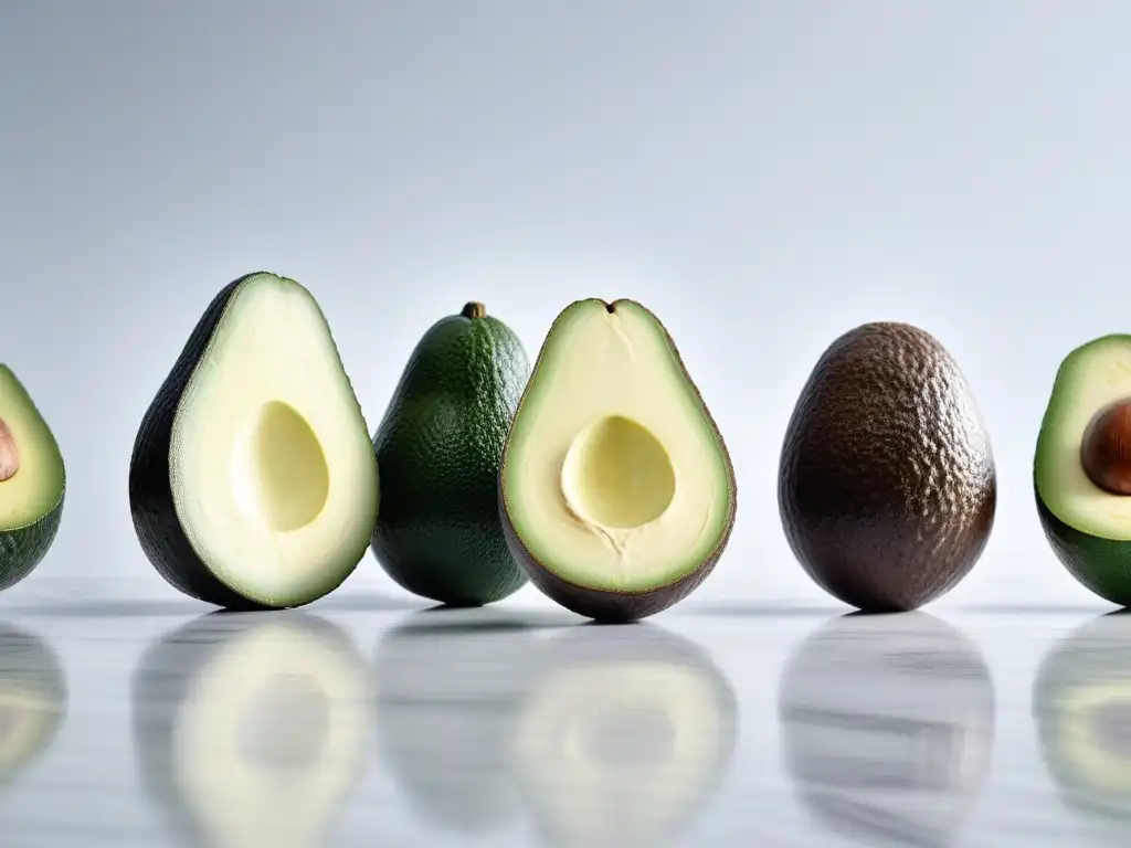 Delicadas mascarillas caseras: frescura y lujo en cada detalle Una variedad de mascarillas caseras para tipos de piel, en un elegante y minimalista diseño, sobre una encimera de mármol