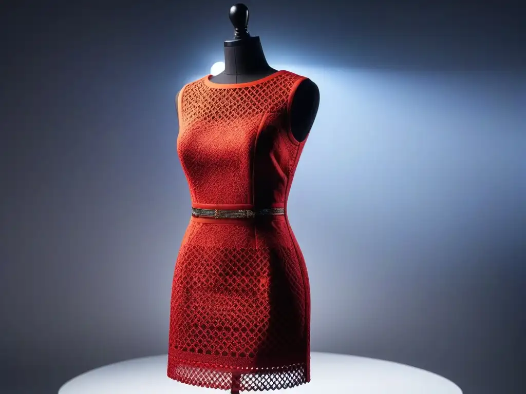 Vestido 3D moderno y inclusivo: innovación en la moda Vestido de moda inclusiva con impresión 3D innovadora, patrones y texturas intrincadas que reflejan la fusión de diseño y tecnología
