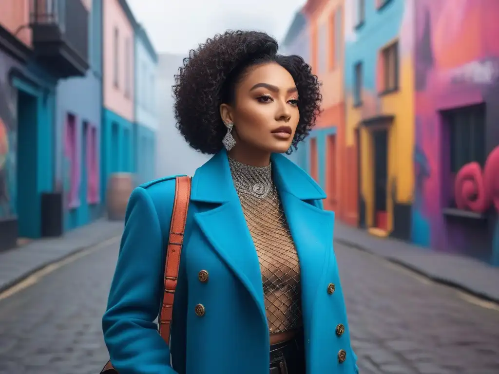 Influencers de moda: diversidad y estilo en la ciudad Una vibrante escena urbana con líderes influencers de moda inclusiva, mostrando confianza y estilo único