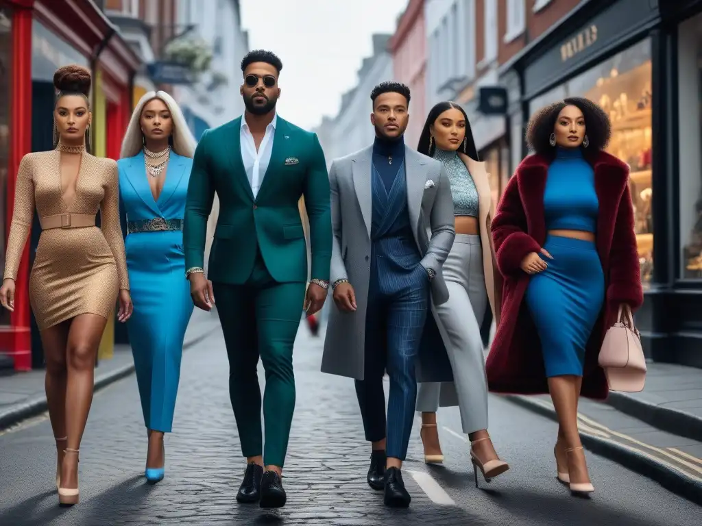 Desfile de moda inclusivo y empoderador en la ciudad Una vibrante escena urbana con moda inclusiva para todos los cuerpos en una concurrida calle de la ciudad