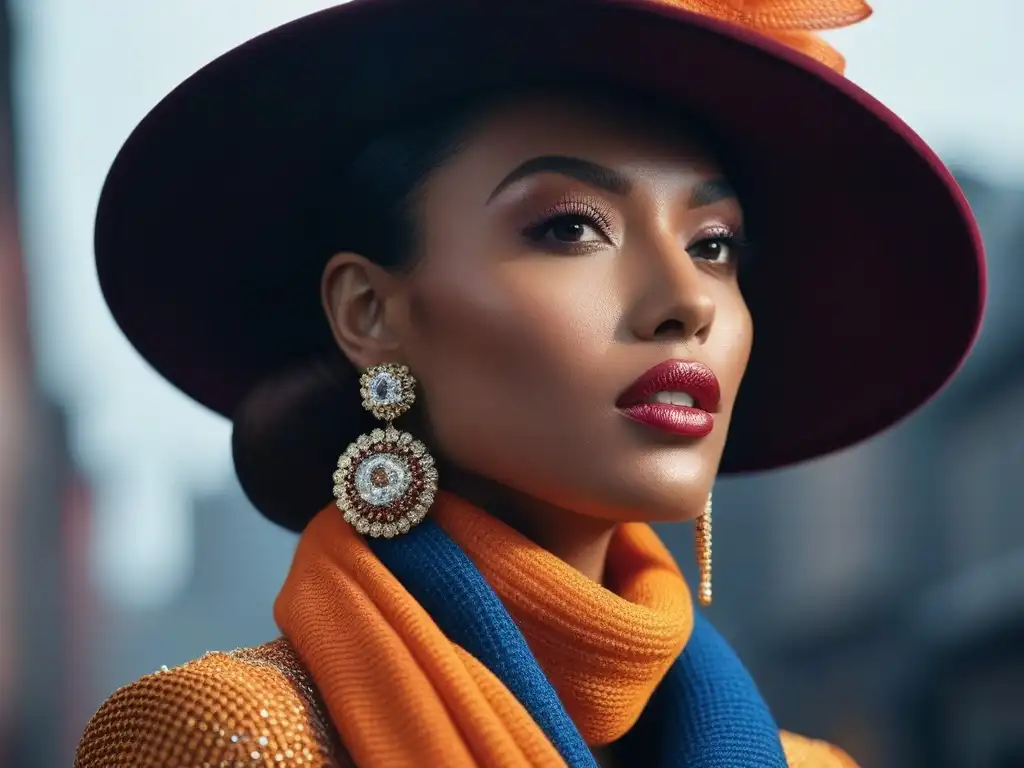 Accesorios de moda: potenciando la diversidad y la confianza Una vibrante imagen de modelos diversos con accesorios para sesiones de moda inclusiva, destacando la individualidad y la confianza