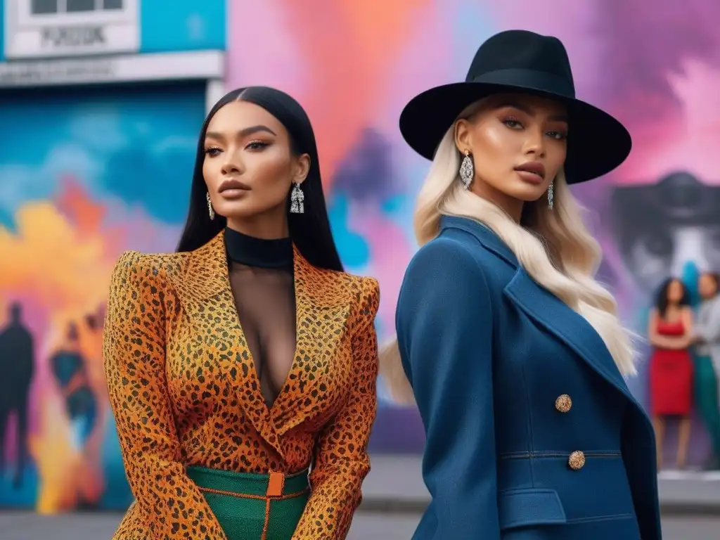 Diversidad y estilo urbano: moda inclusiva en acción Una vibrante fotografía de moda inclusiva con modelos diversos y estilos urbanos, reflejando conexión y empoderamiento