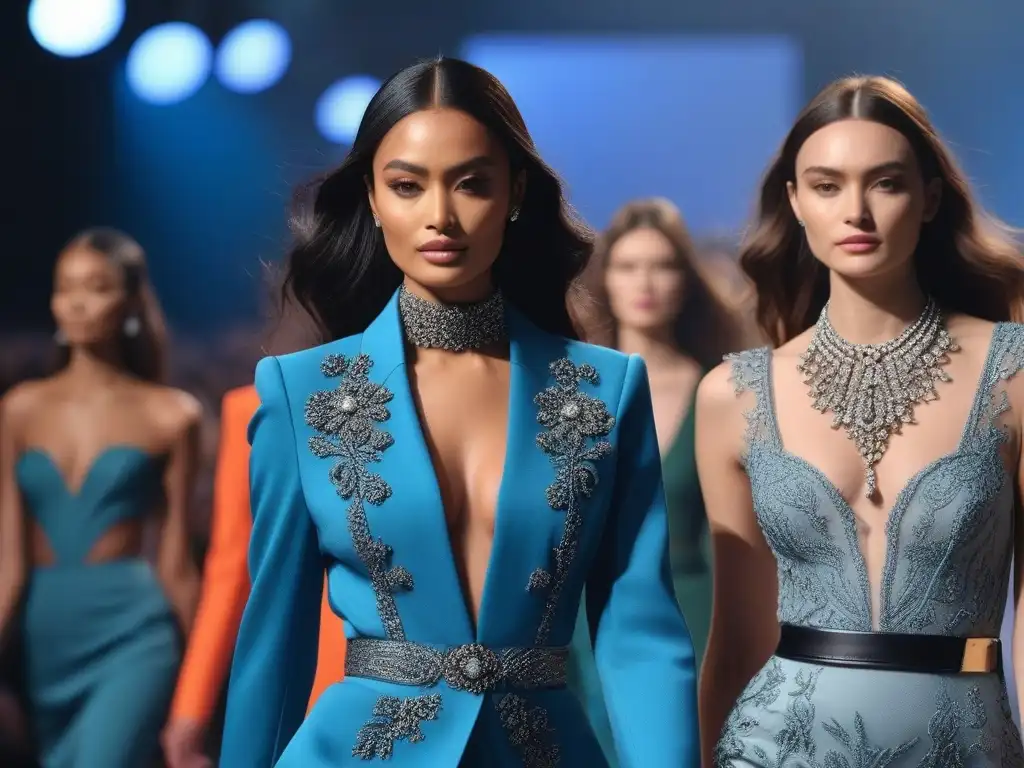 Desfile de moda diverso y empoderado: belleza de la inclusividad Una vibrante pasarela con modelos de diversidad en la industria de la moda