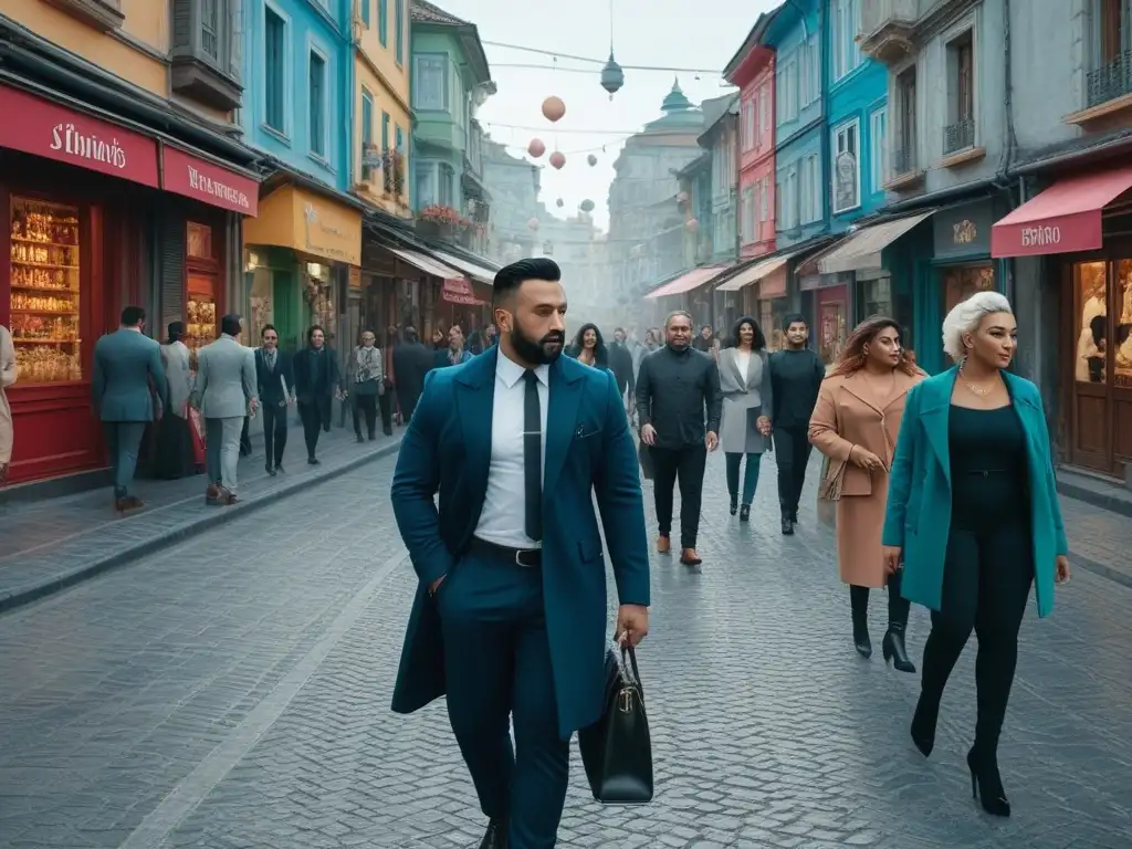 Diversidad urbana en Estambul: moda inclusiva y vibrante Un vibrante paseo por las calles de Estambul, con diversidad de cuerpos y estilos, reflejando moda inclusiva para todos cuerpos