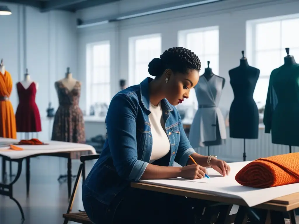 Workshop de moda inclusivo: diversidad y creatividad en acción Un vibrante taller de moda con estudiantes de tallas especiales, creando juntos en un ambiente inclusivo y creativo