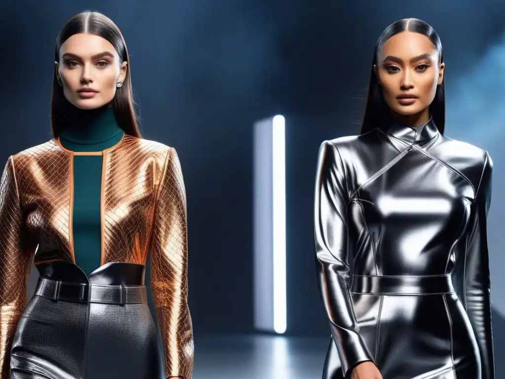 Moda adaptativa 2023: Desfile de estilo y diversidad futurista Una visión futurista de moda adaptativa 2023, con modelos diversos luciendo tendencias inclusivas con estilo y confianza