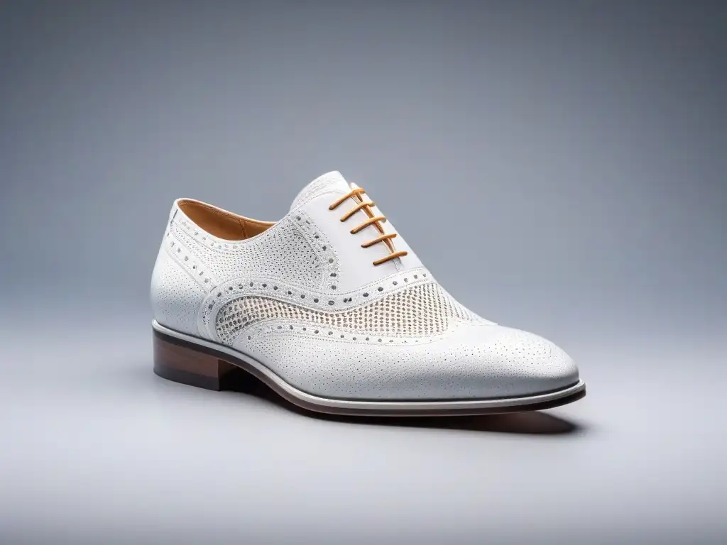 Zapato moderno en tamaño extendido: detalle y calidad Un zapato moderno en talla extendida, con detalles intrincados y elegante fondo
